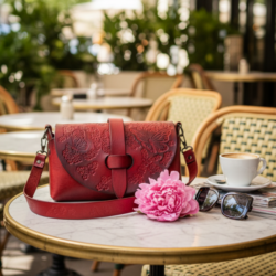 Damen Ledertasche „Fenra“ – Crossbody Bag