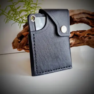 Kreditkartenetui "Jørn" schwarz | Echt Leder Kartenetui